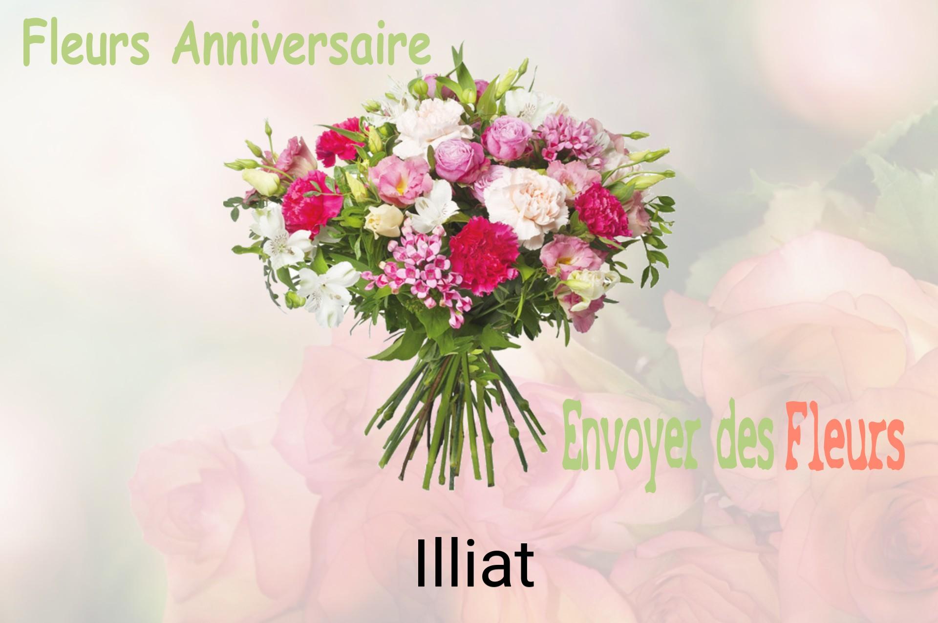 Bouquet de fleurs d’anniversaire livré à Illiat